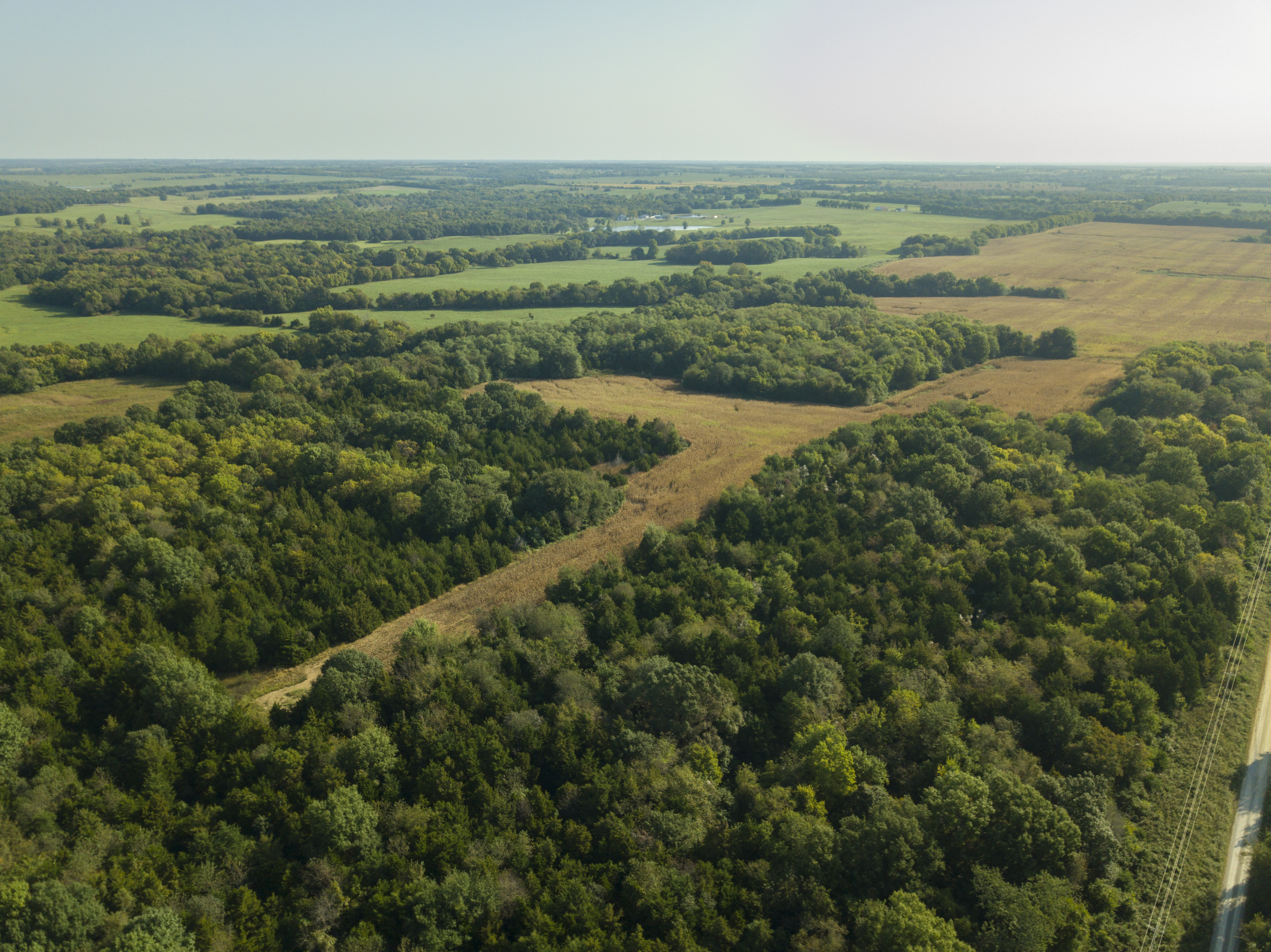 Aerial view of surrounding land